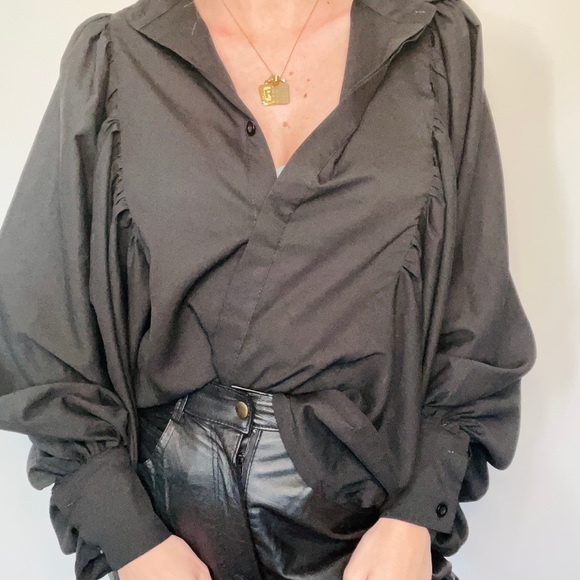 Nasty Gal Balloon Sleeve Blouse - Picture 2 of 3